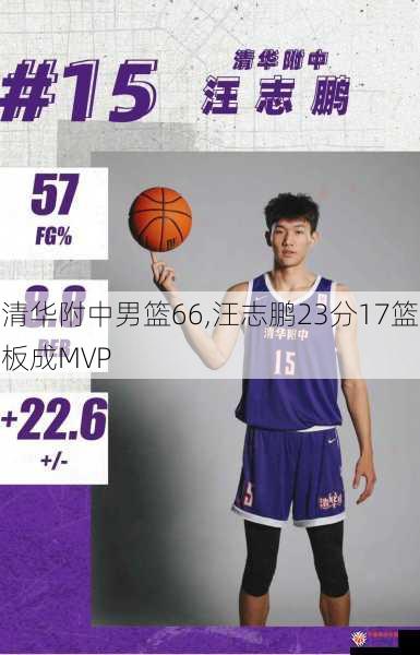 清华附中男篮66,汪志鹏23分17篮板成MVP